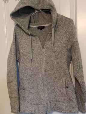 ACX Women's Gray Full-Zip Hoodie Sweatshirt